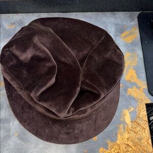 Burberry Brown Velvet Hat